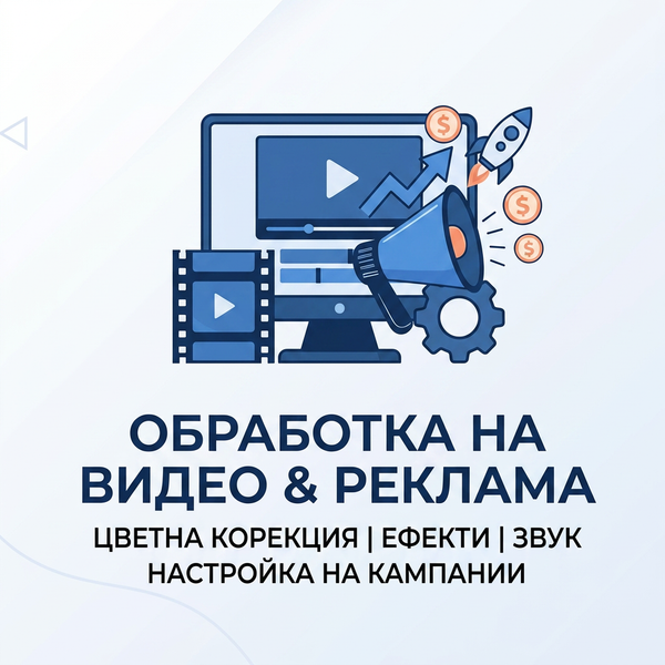 Обработка на видео + публикуване на реклама